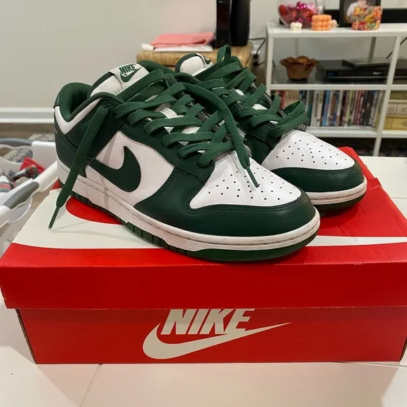 Nike | Shoes | Mens Size 95 Nike Dunk Low Michigan State  display picture 3